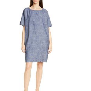Eileen Fisher Hemp/Organic Cotton Shift Dress Med